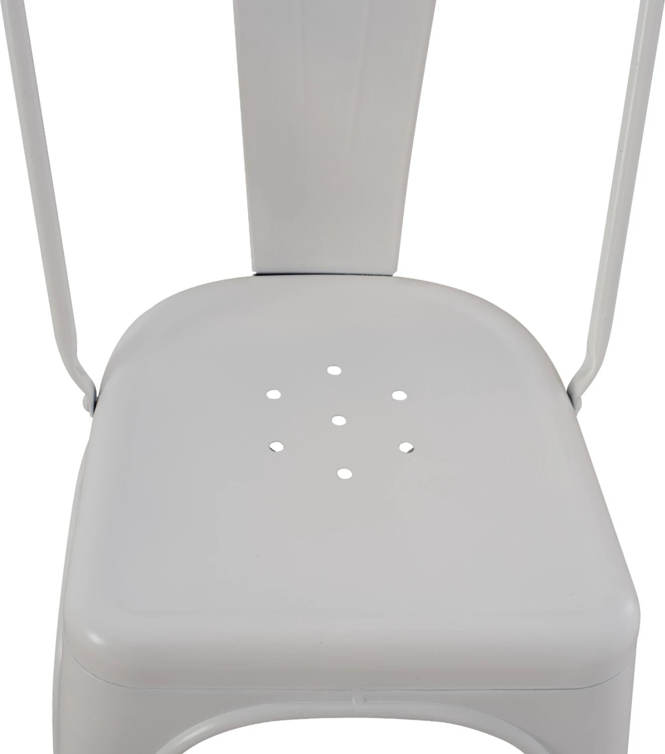 Karrige për ngrënie MELITA-PRO FH8641.41 metalike, ngjyrë e bardhë mat, 44x47x84.5Hcm