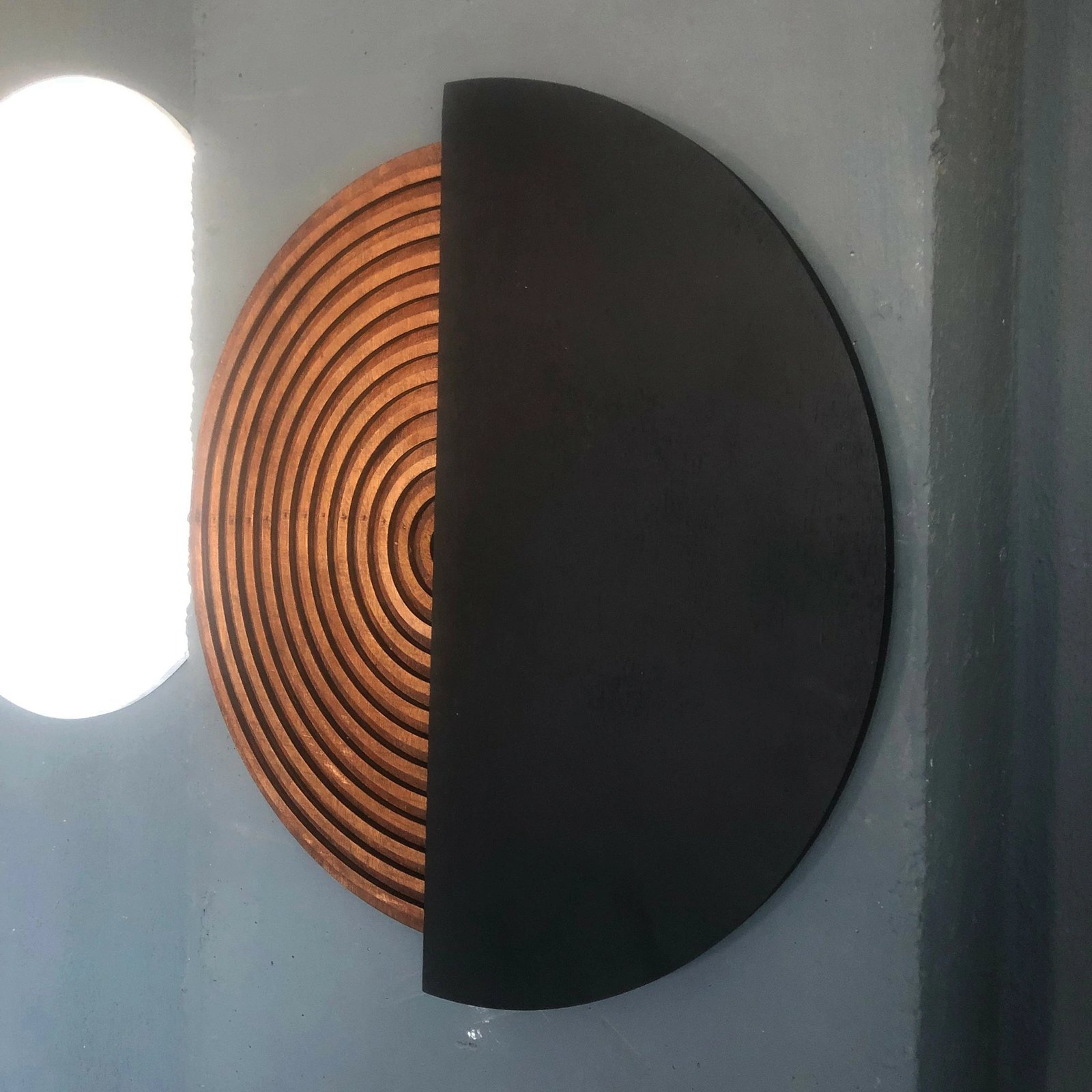 Aksesor dekorativ muri Wallity, ART143, natyral/zi, 50x50cm