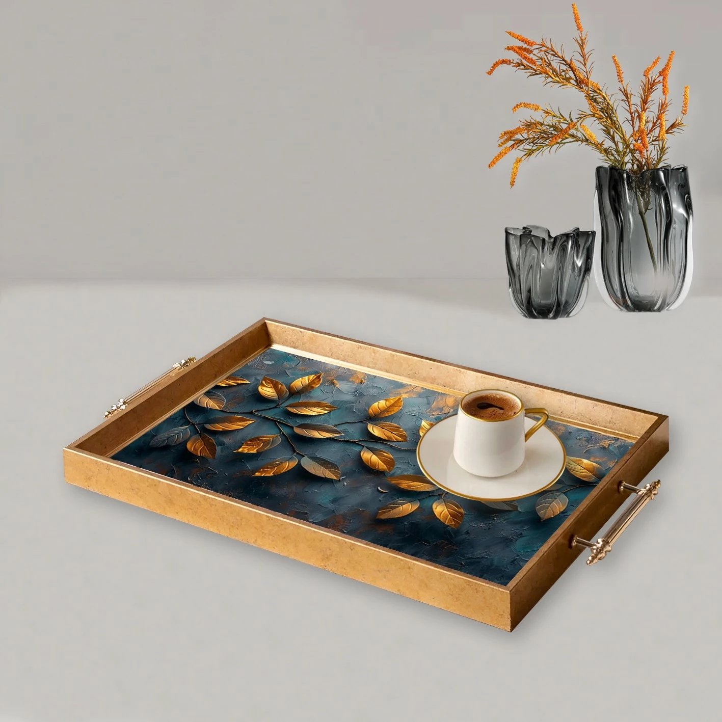 Tabaka dekorative prej qelqi, dizajn Aberto, TPEA9924, shumëngjyrëshe