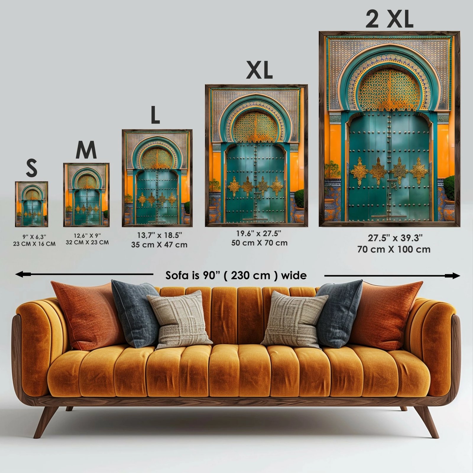 Pikturë dekorative me kornizë MDF, Wallity, GE120-L