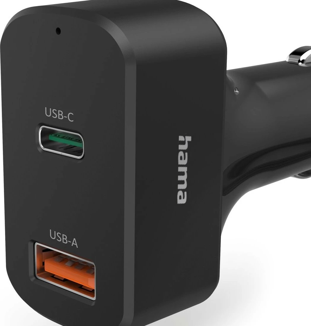 Karikues veture Hama 200018, 65W, USB-C & USB, 1.5m, i zi