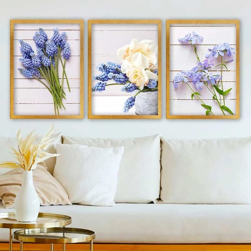 Pikturë dekorative me kornizë, 3 copë, Wallity, 3AC_2738270_3545