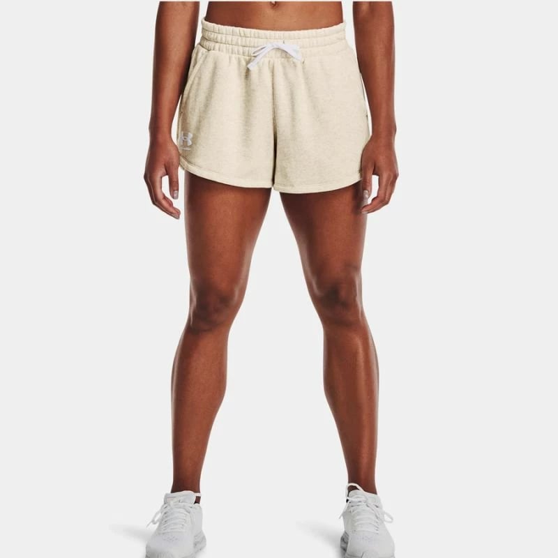 Shorce për femra Under Armour, ngjyrë krem