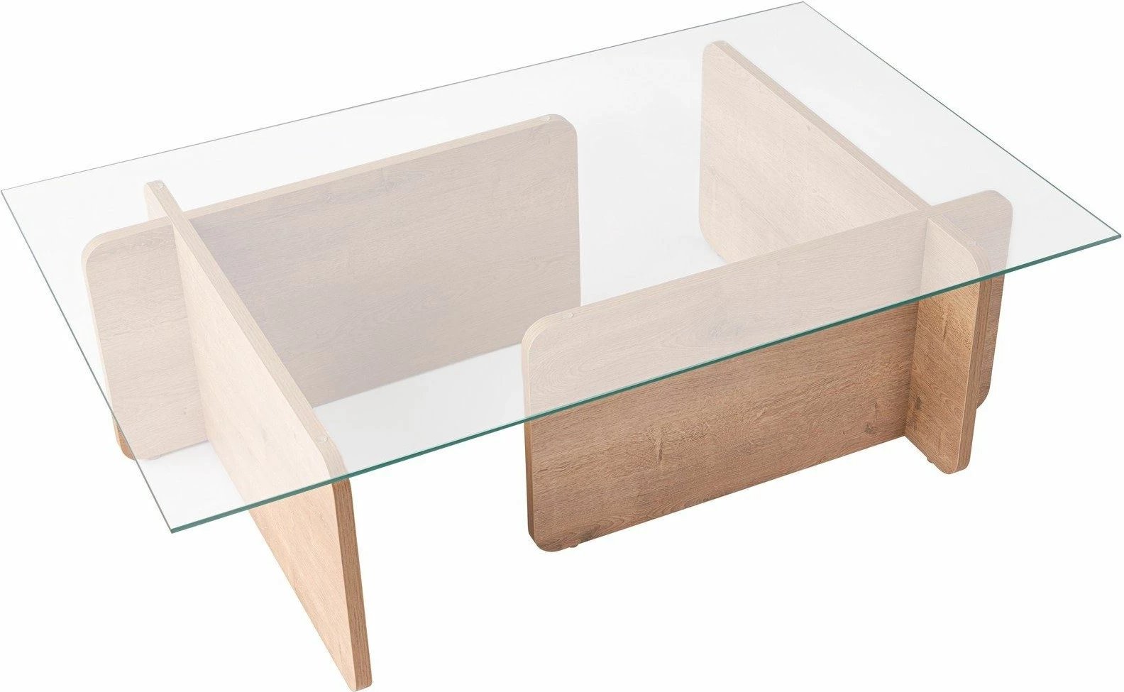 Tavolinë kafeje Nordure, Flavio, ngjyrë lisi mjaltë