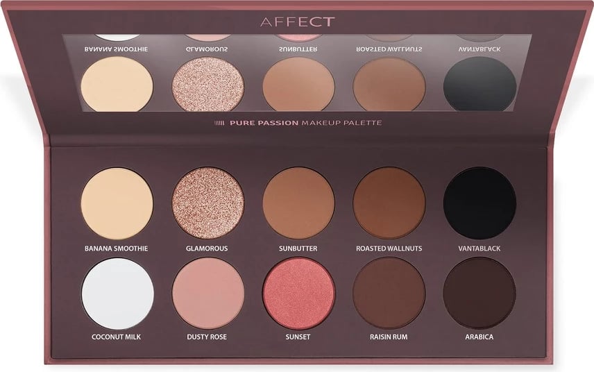 Paletë për sy Affect Pure Passion Pressed Eyeshadow Palette 10 nuanca 25g