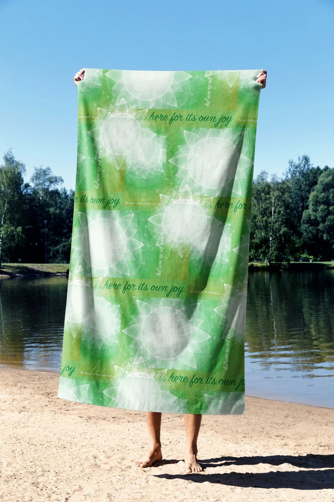 Peshqir plazhi Mijolnir, Yoga Harmony 90, shumëngjyrësh, 90x150cm