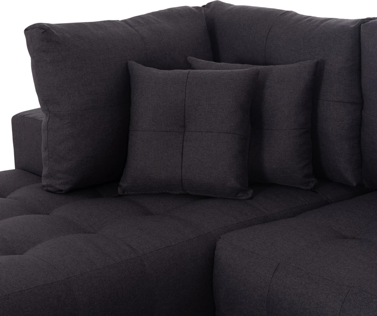 Kënd-sofë me hapësirë për magazinim, Trendston FH3302.01L, material gri, 298x177x95cm