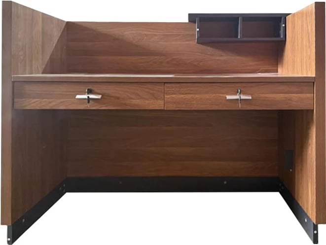 Banak pritjeje profesional Oscar, ngjyrë arre-antracit, 140x65x110cm