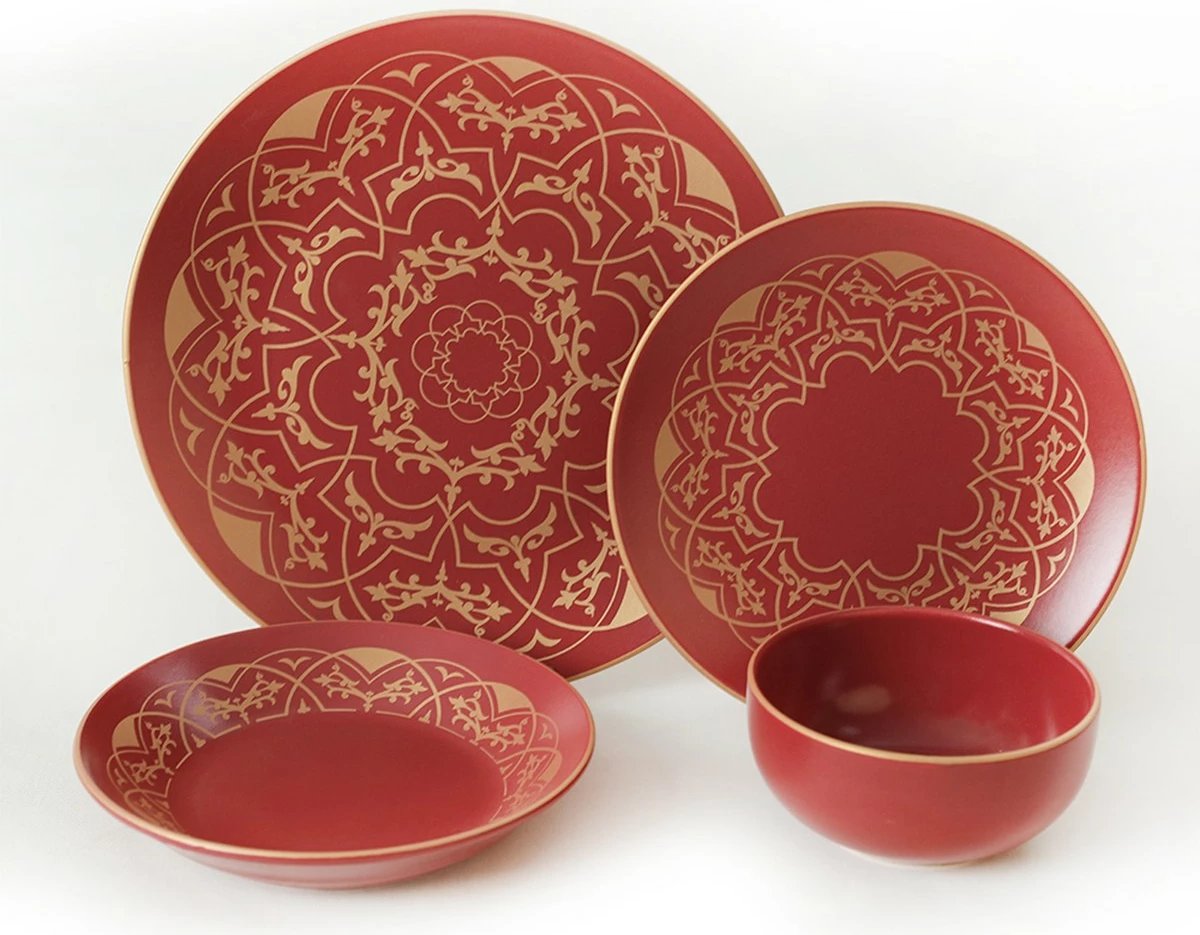 Set enësh për drekë, qeramikë, 24 copë, Hermia Concept, X0001415400000000000000000