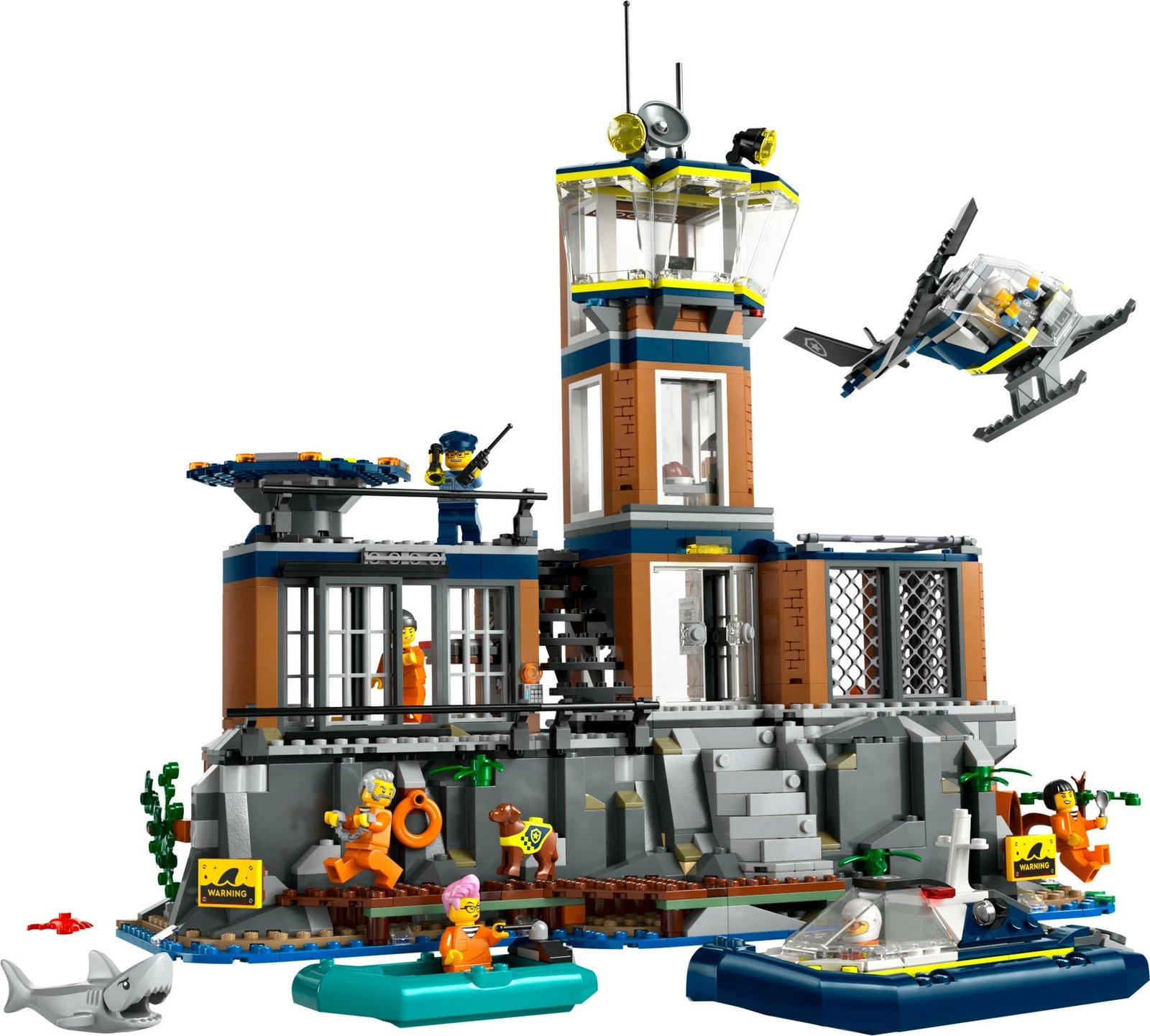 Set ndërtimi LEGO Police Prison Island 60419, 980 pjesë, shumëngjyrësh