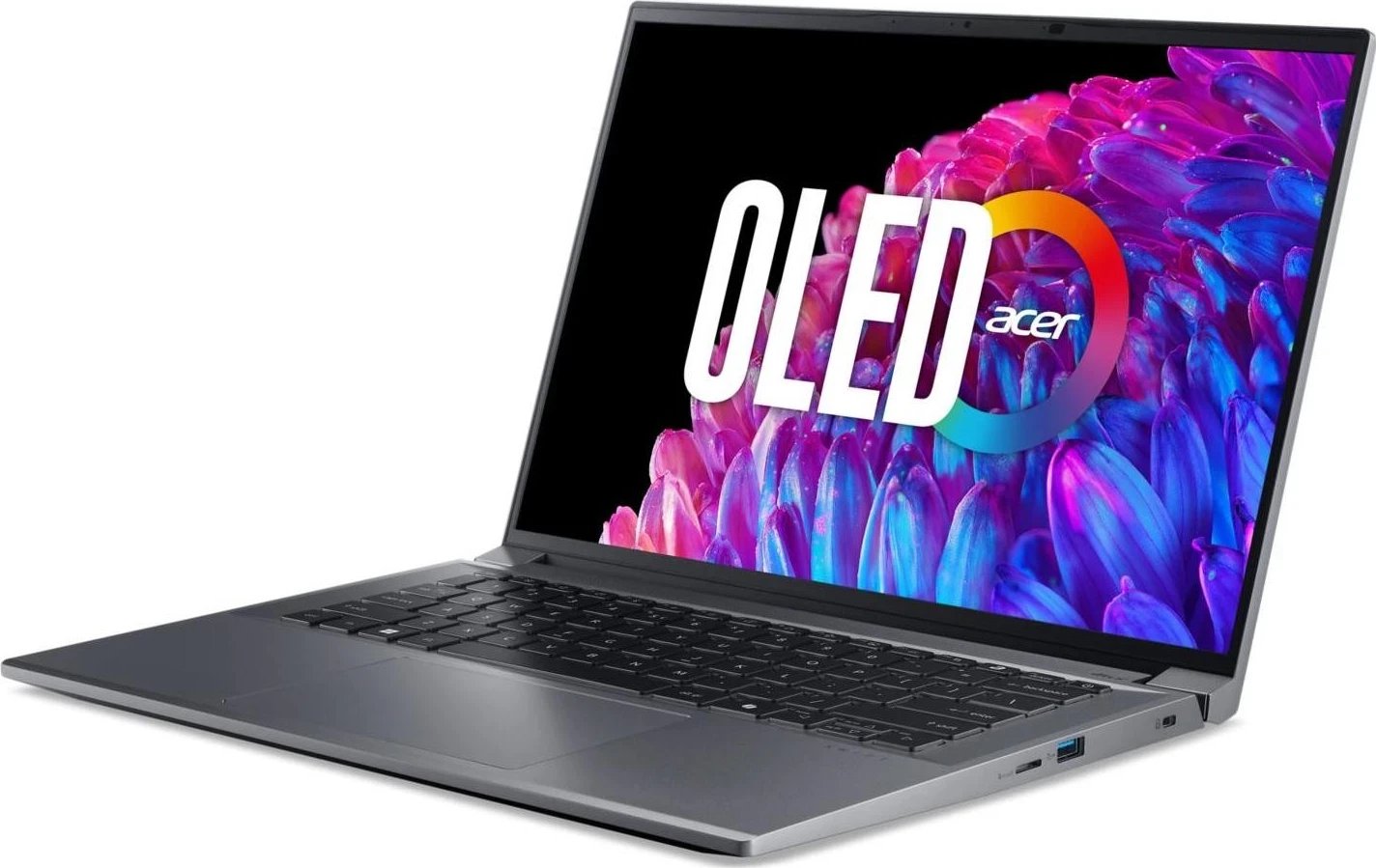 Laptop Acer Swift X SFX14-72G, Ultra 5 125H, 14.5" OLED, 32GB, 512GB, Win11, RTX 3050, Gri