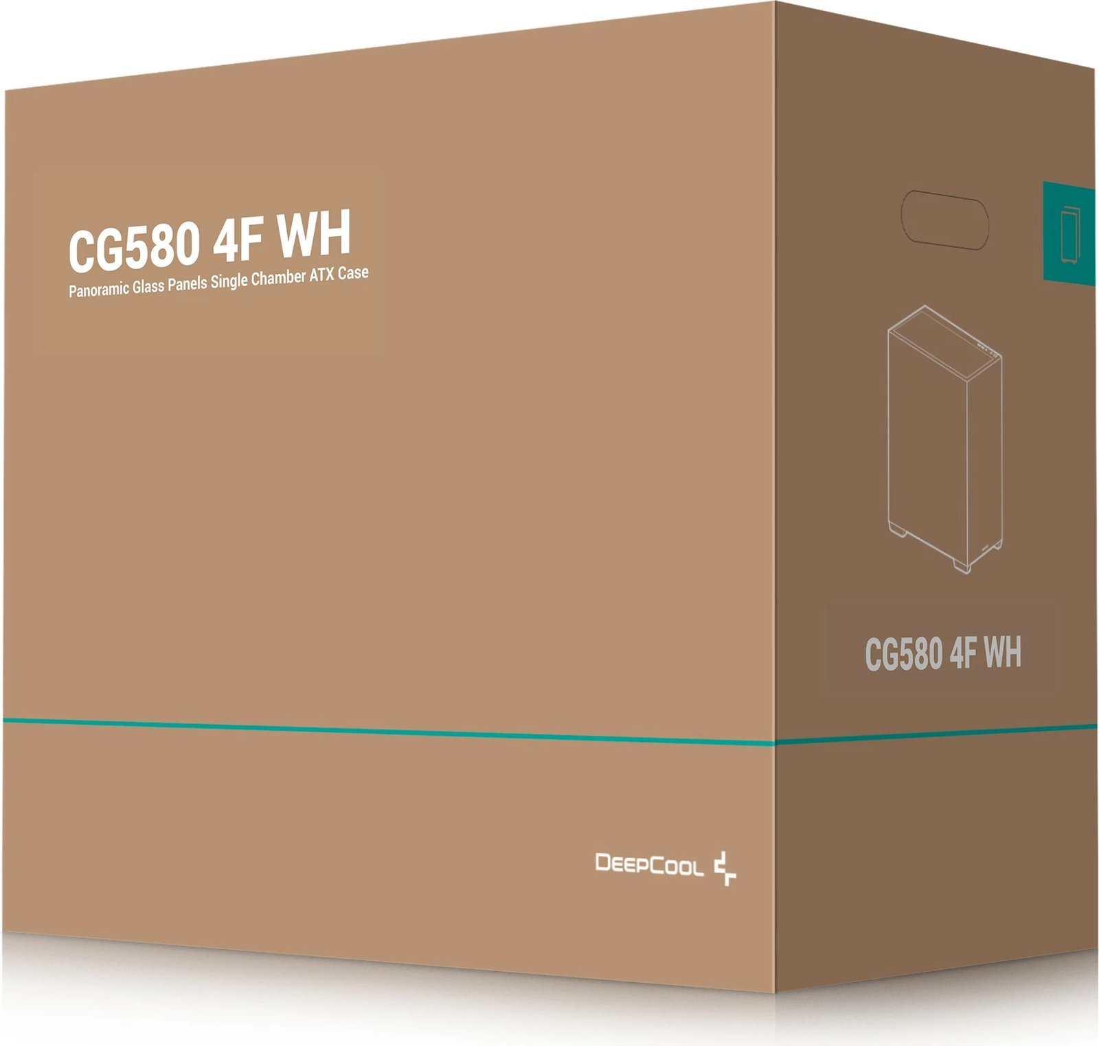 Kasë Deepcool CG580 4F WH, Midi Tower, ATX, RGB, e bardhë Kasë Deepcool CG580 4F WH, Midi Tower, ATX, RGB, e bardhë
