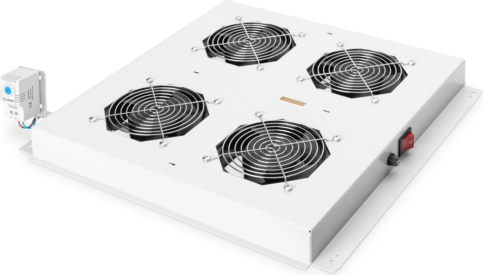 Njësi ventilimi tavanore Digitus për kasë 19", 4 ventilatorë, gri