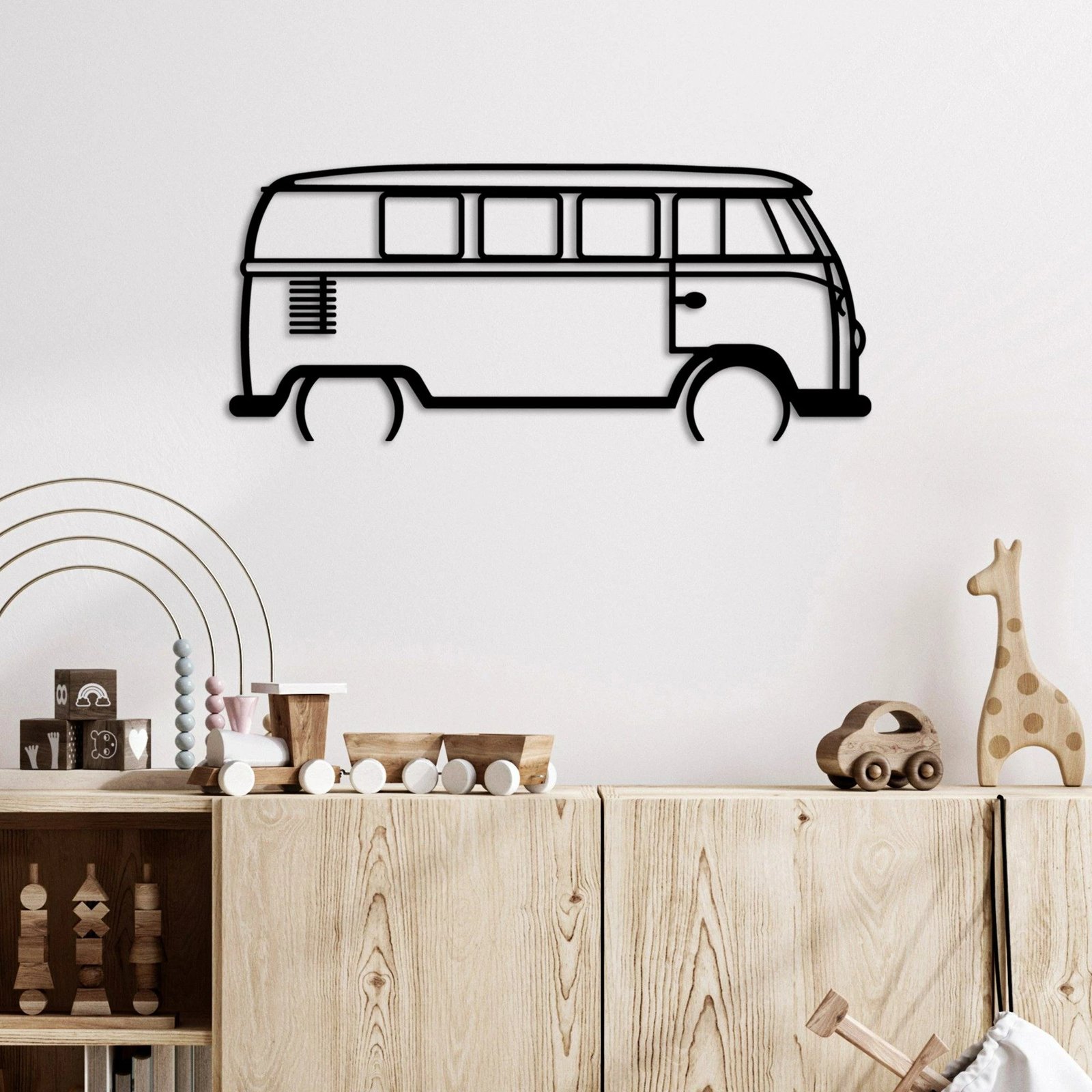 Aksesor dekorativ për mur, metalik, Wallity Vosvos 12, ngjyrë e zezë, 73x33cm