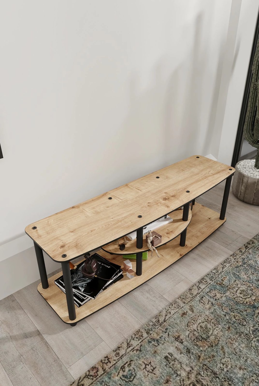 Komodë për TV, ngjyrë lisi, Skye Decor, Mesivo