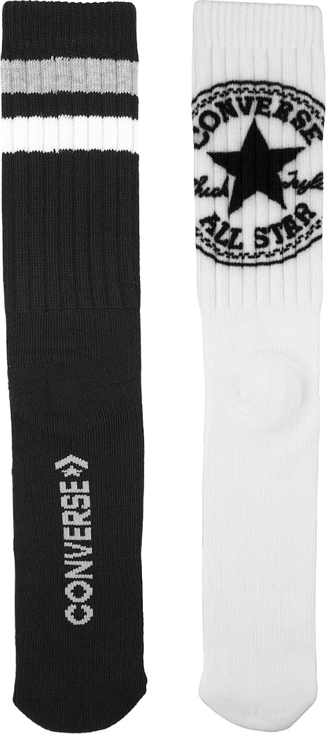 Çorape Converse unisex, të bardha dhe të zeza
