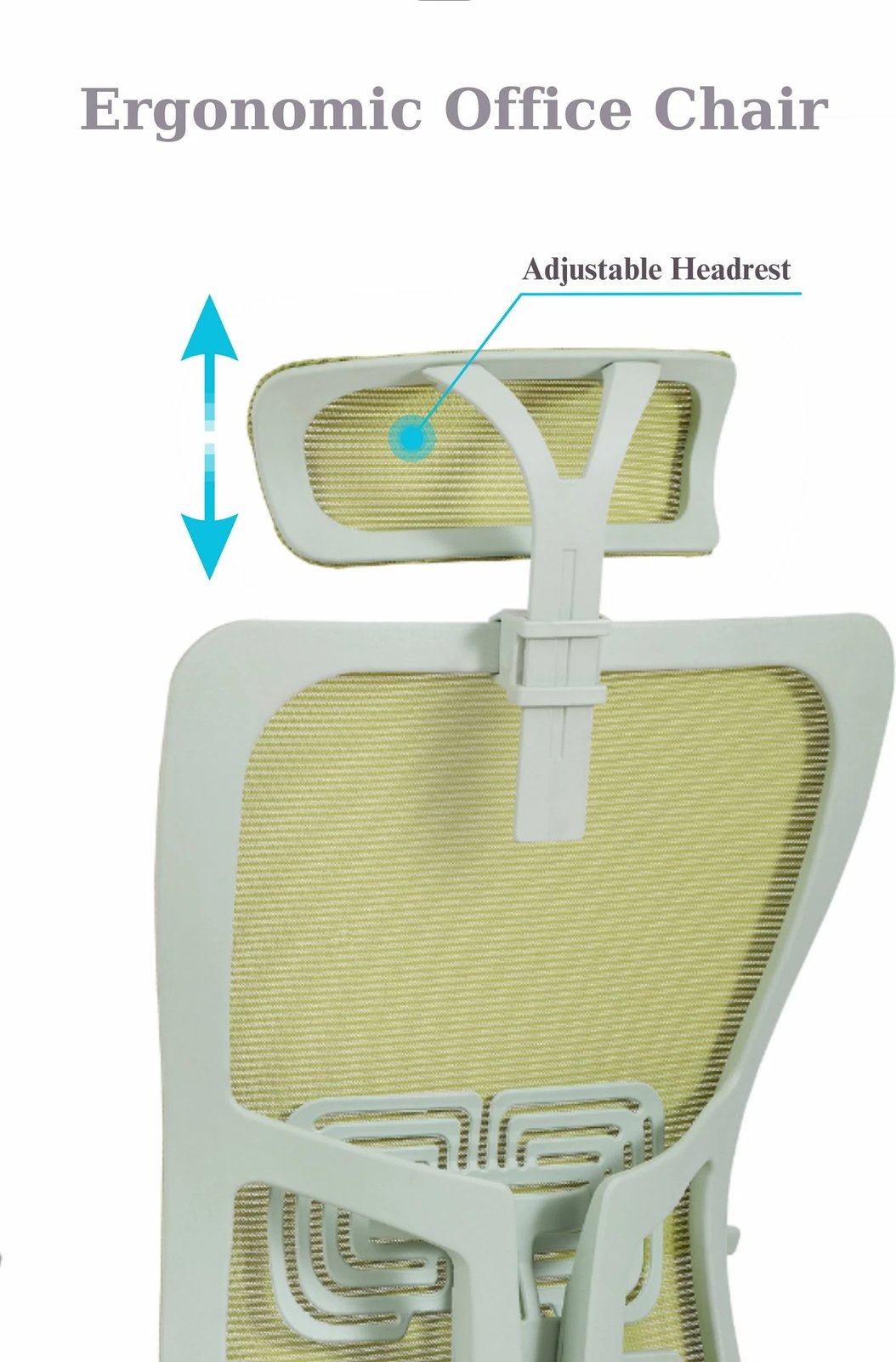 Karrige zyre ergonomike, ngjyrë e gjelbër, Skye Decor, 126 cm