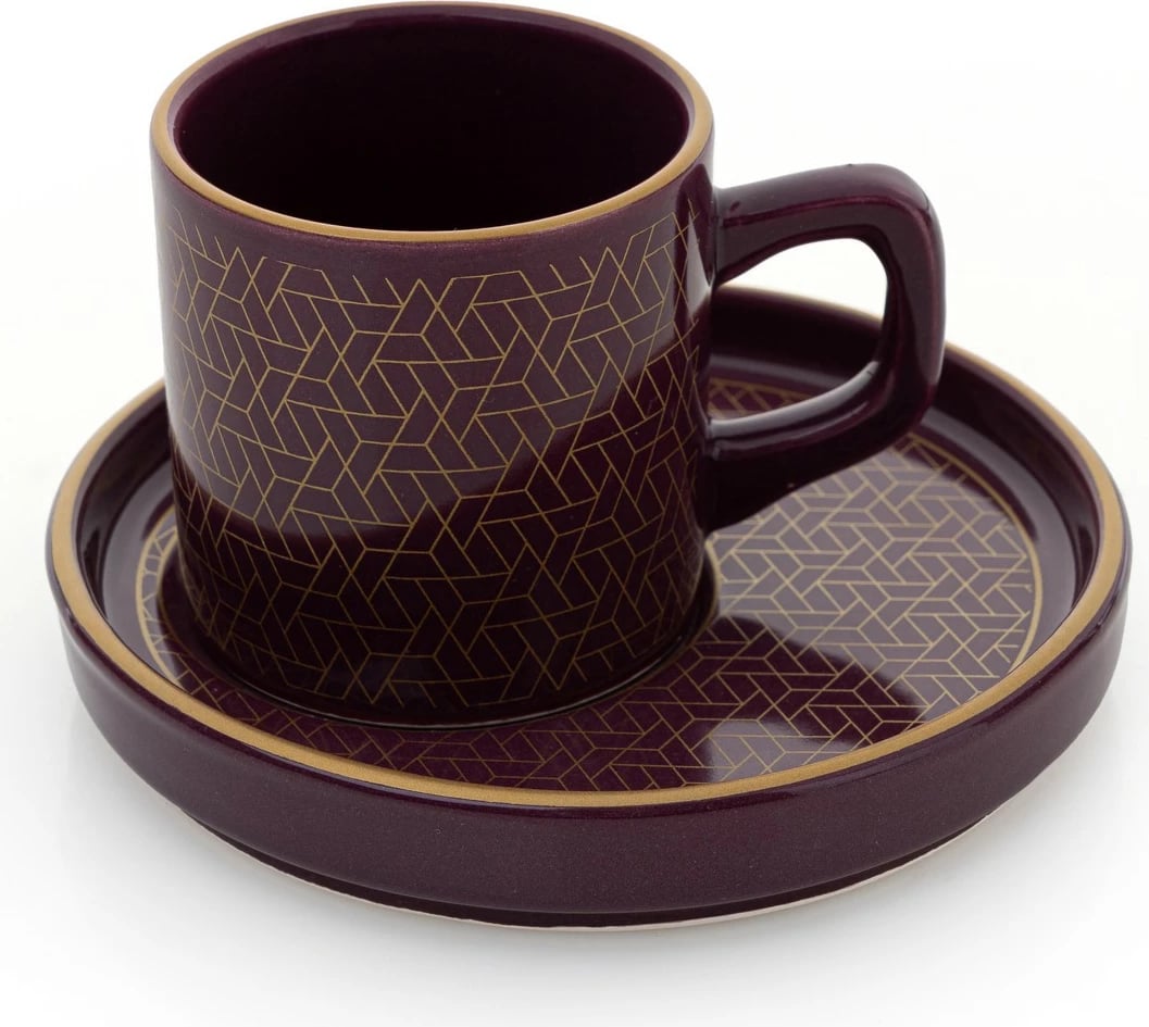 Set filxhanash kafeje (8 copë), Hermia Concept, ngjyrë damson, TK631008F573A303800MAF8100
