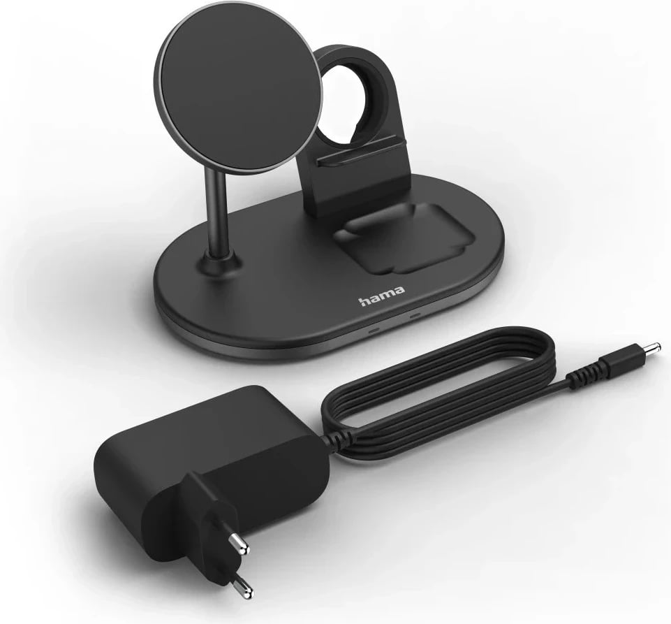 Mbushës induktiv Hama MagCharge Multi 15 W, i zi