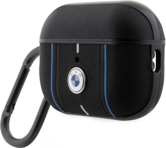 Mbështjellës, BMW, Color Lines për Apple AirPods Pro 2, me karabinë, i zi