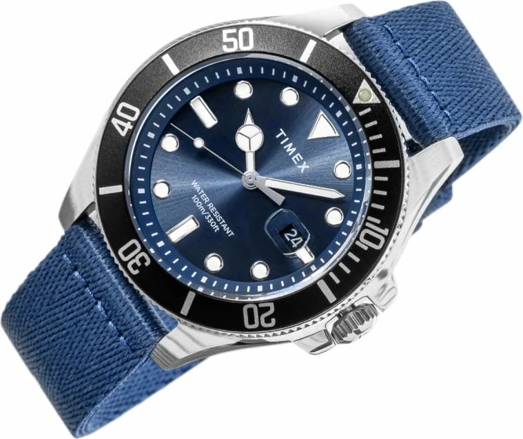 Orë dore për meshkuj Timex, e zezë