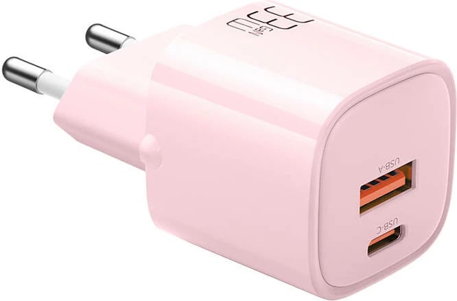 Karikues Mcdodo CH-0156 GaN 33W, USB-C, USB-A, rozë