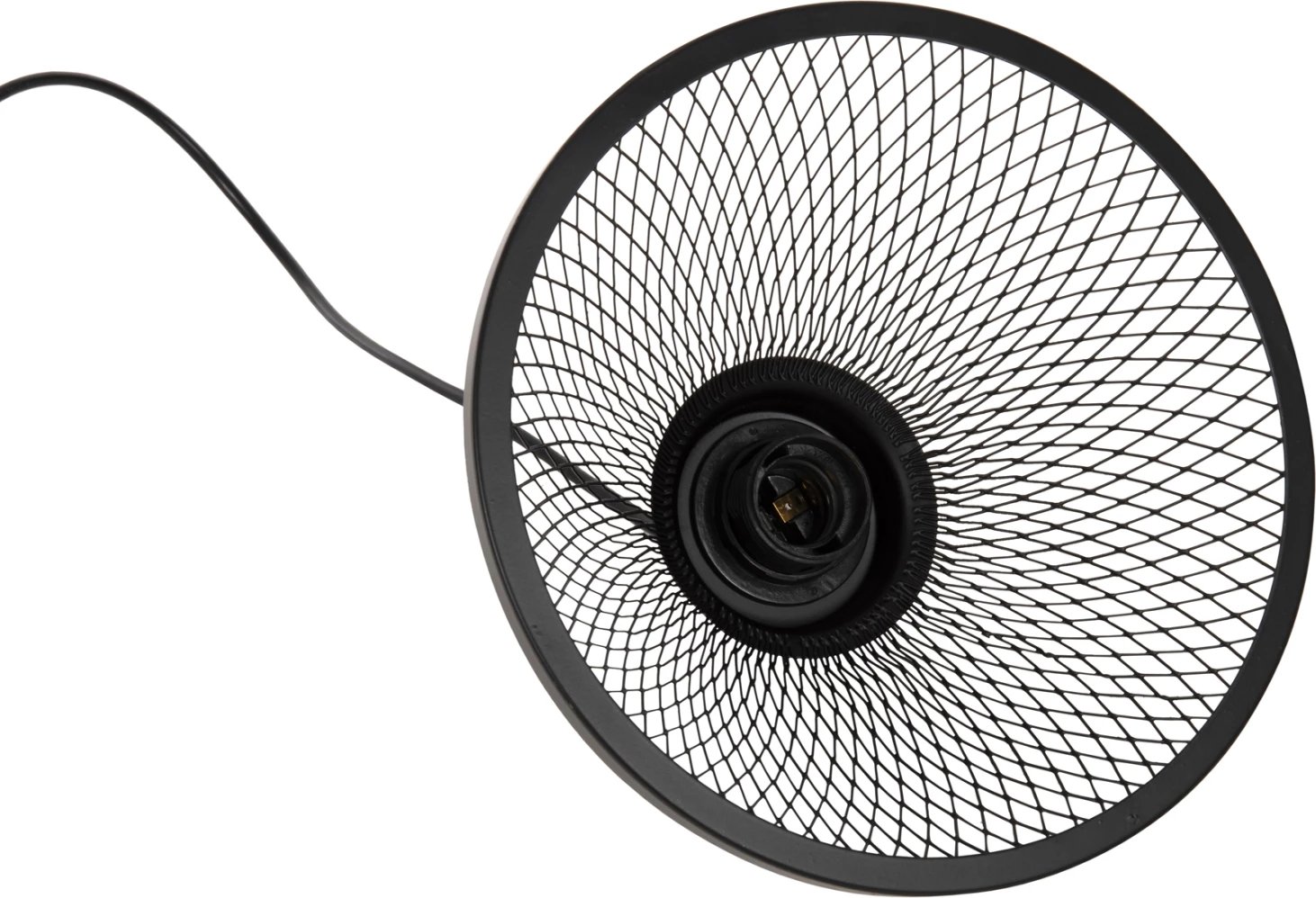 Llambë varëse tavani, rrjetë metali e zezë, FH4102, Φ25x115Hcm Llambë varëse tavani, rrjetë metali e zezë, FH4102, Φ25x115Hcm
