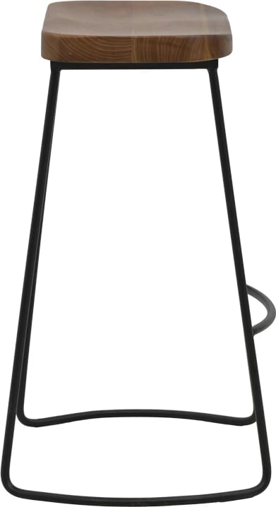 Karrige për bar Lamul dru bliri, ngjyrë arre-e zezë, 48x42x71cm