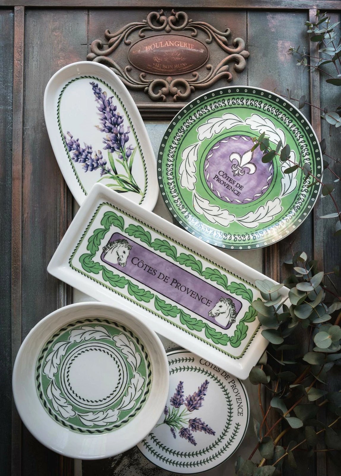 Set pjatash servirëse (2 copë), Hermia, PRC0010, ngjyrë lejla Set pjatash servirëse (2 copë), Hermia, PRC0010, ngjyrë lejla