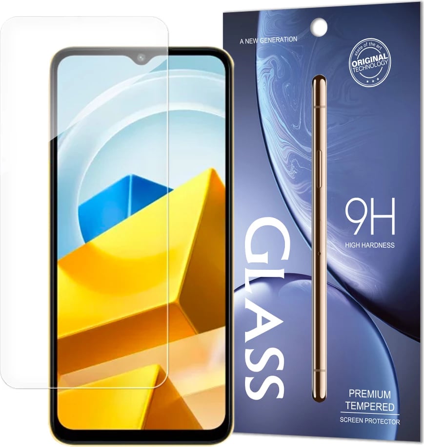 Xham i temperuar Hurtel për Xiaomi Poco M5, 9H, paketim zarf