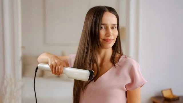 Hekur flokësh MPM MPR-26, qeramik, i bardhë