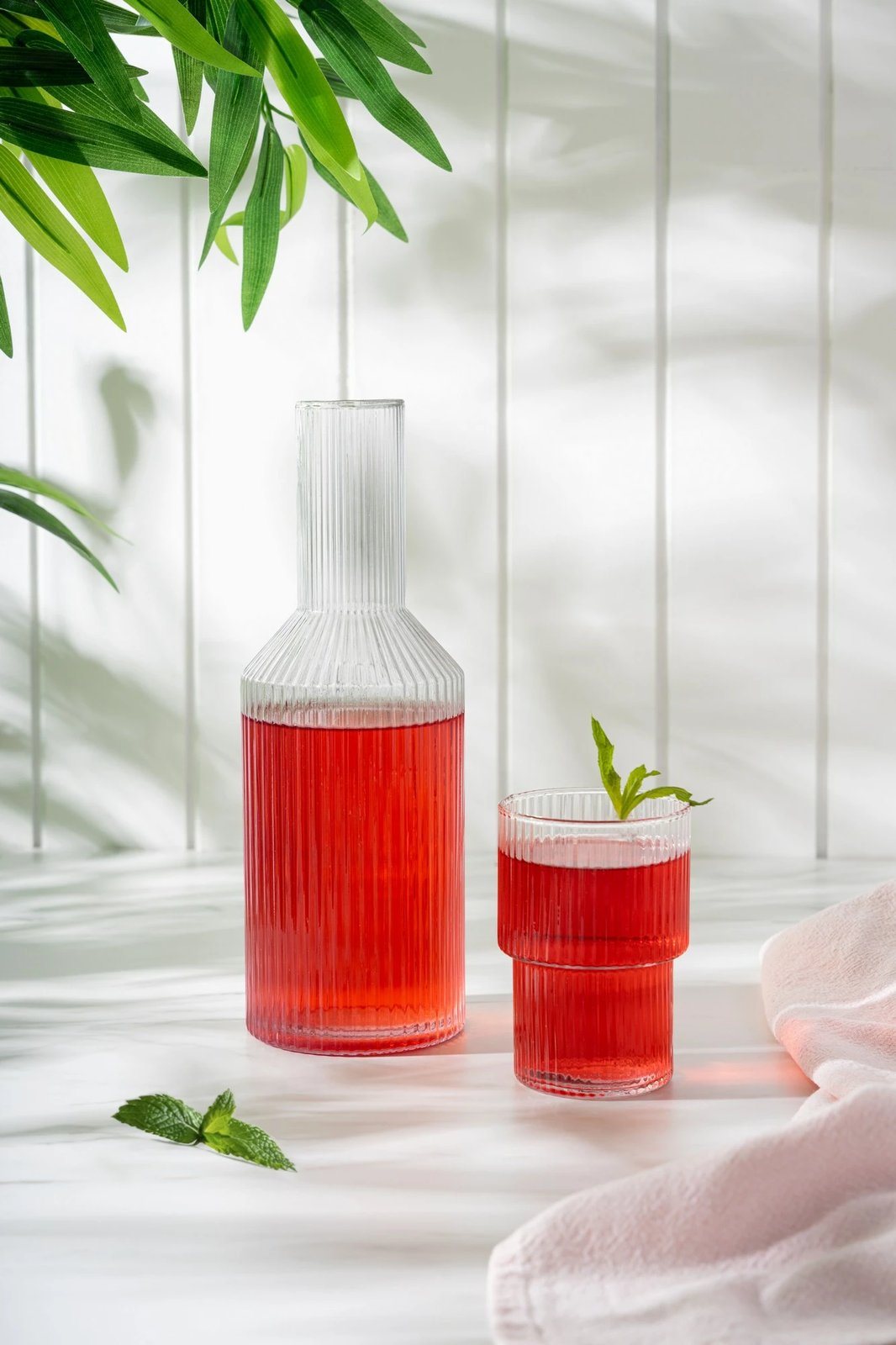 Shishe qelqi me gotë, Hermia Concept, MRT-R-1030-Çizgi, shumëngjyrëshe, set 2 copë