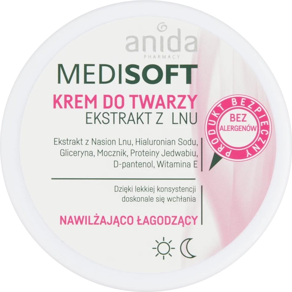 Krem fytyre Anida Medisoft me ekstrakt liri, 100ml