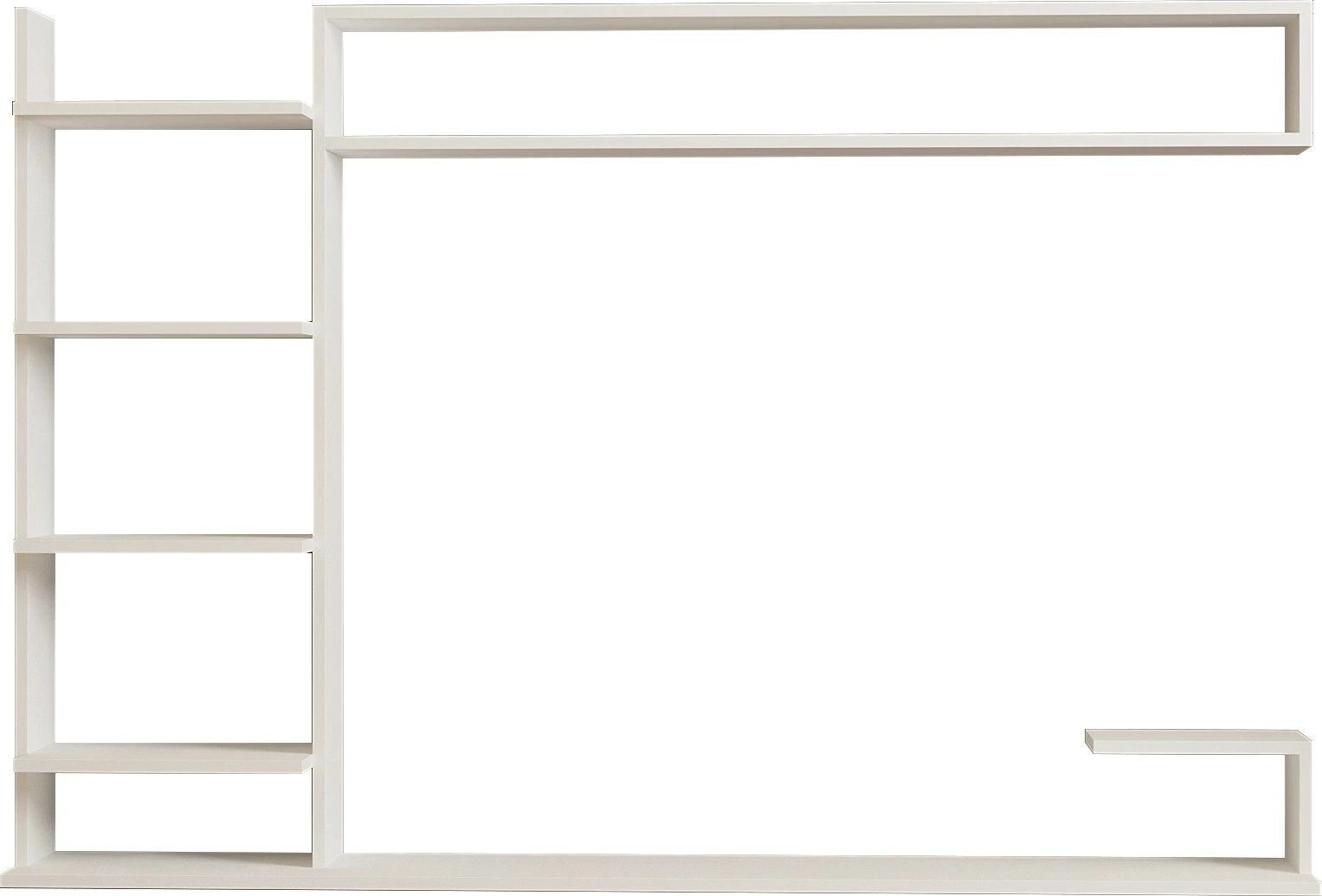 Komodë TV Hanah Home, ngjyrë e bardhë, stil skandinav