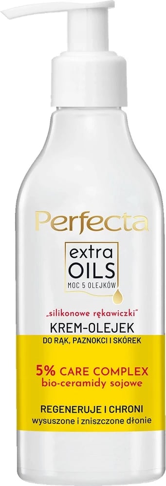Krem për duar dhe thonj Perfecta Extra Oils "silicone gloves" 195ml