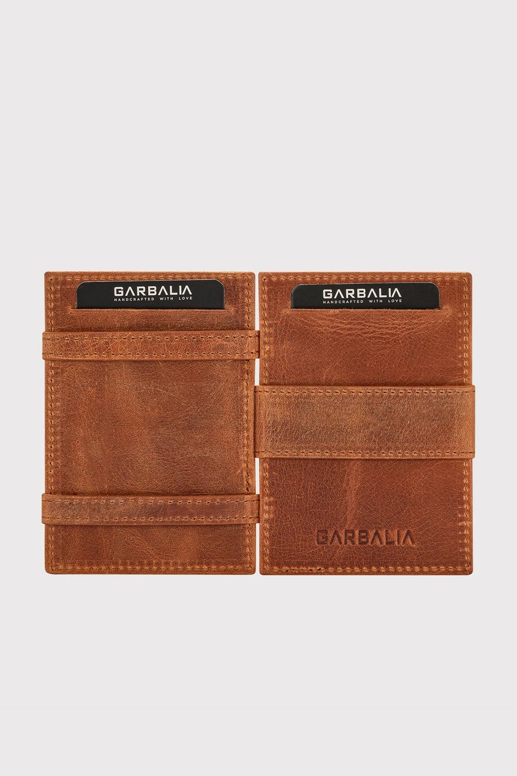 Mbajtës kartelash Zoozie Bags, Magic, lëkurë natyrale, ngjyrë tan