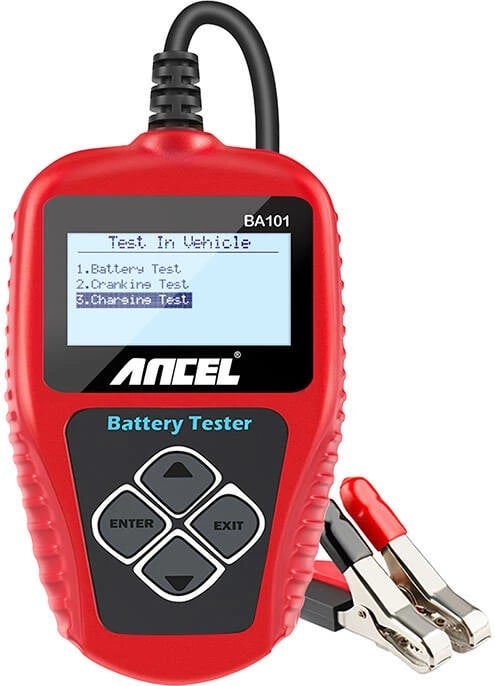 Tester baterie Ancel BA101, për makina, i kuq
