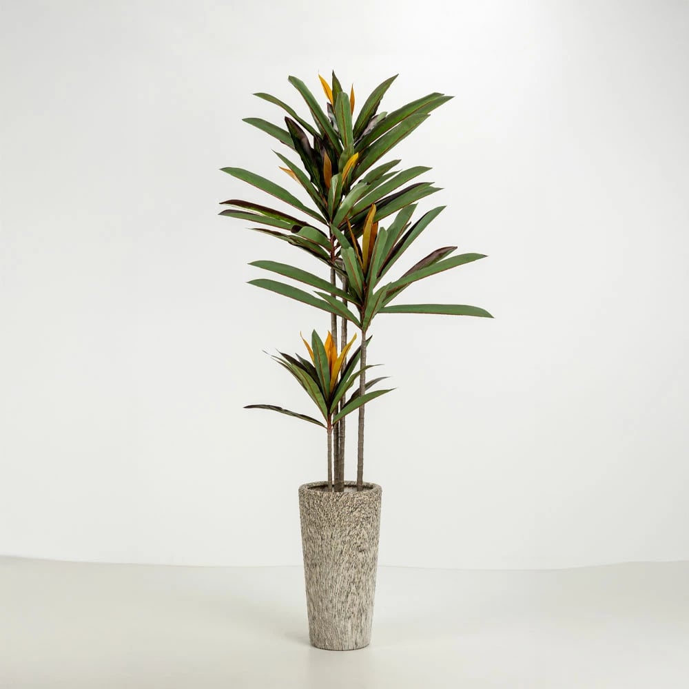 Set vazo KANCHE, 2 copë, qeramikë, bezhë-e zezë, 32x32x53cm