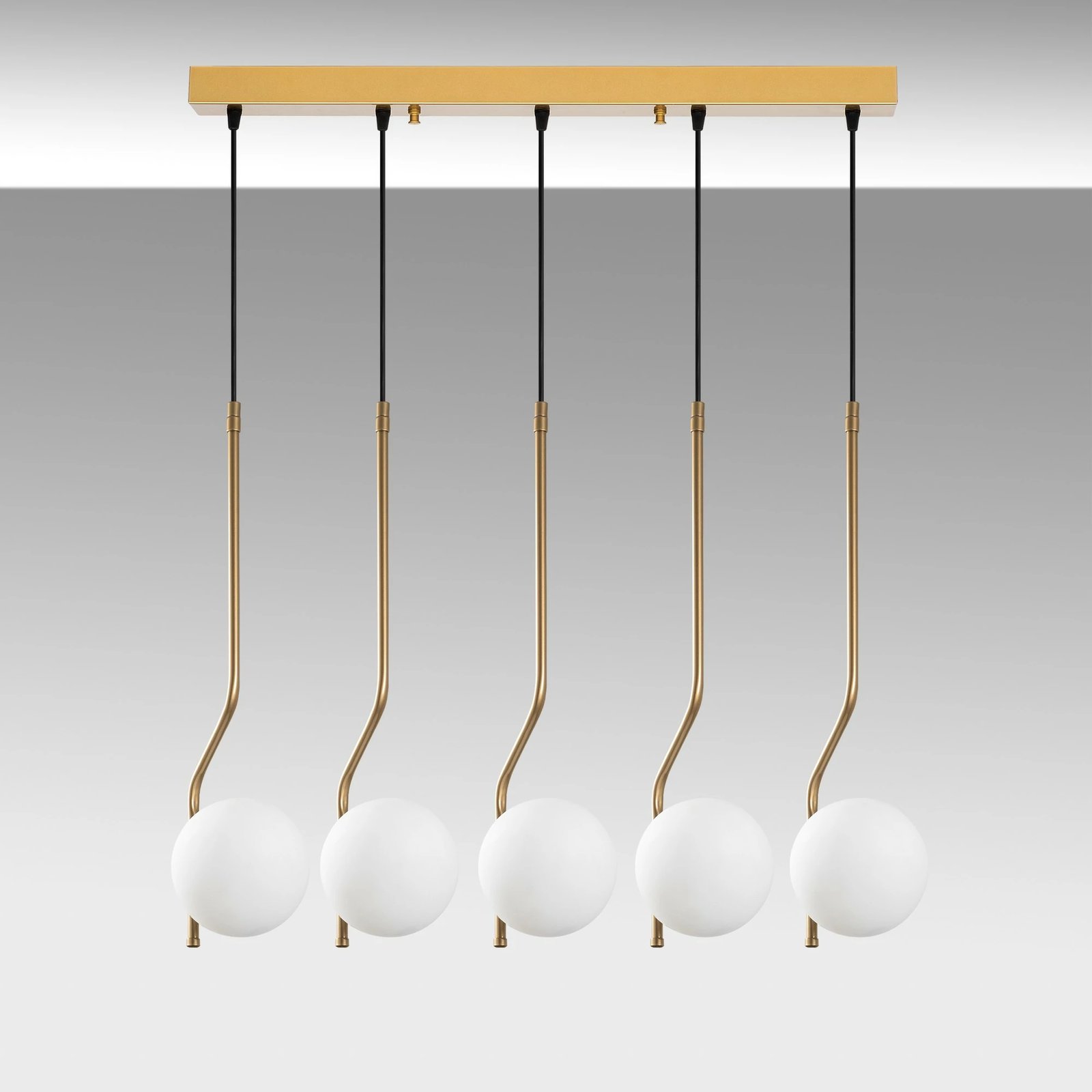 Llambë tavani Opviq Tulıp, ngjyrë ari, 80x15x110cm