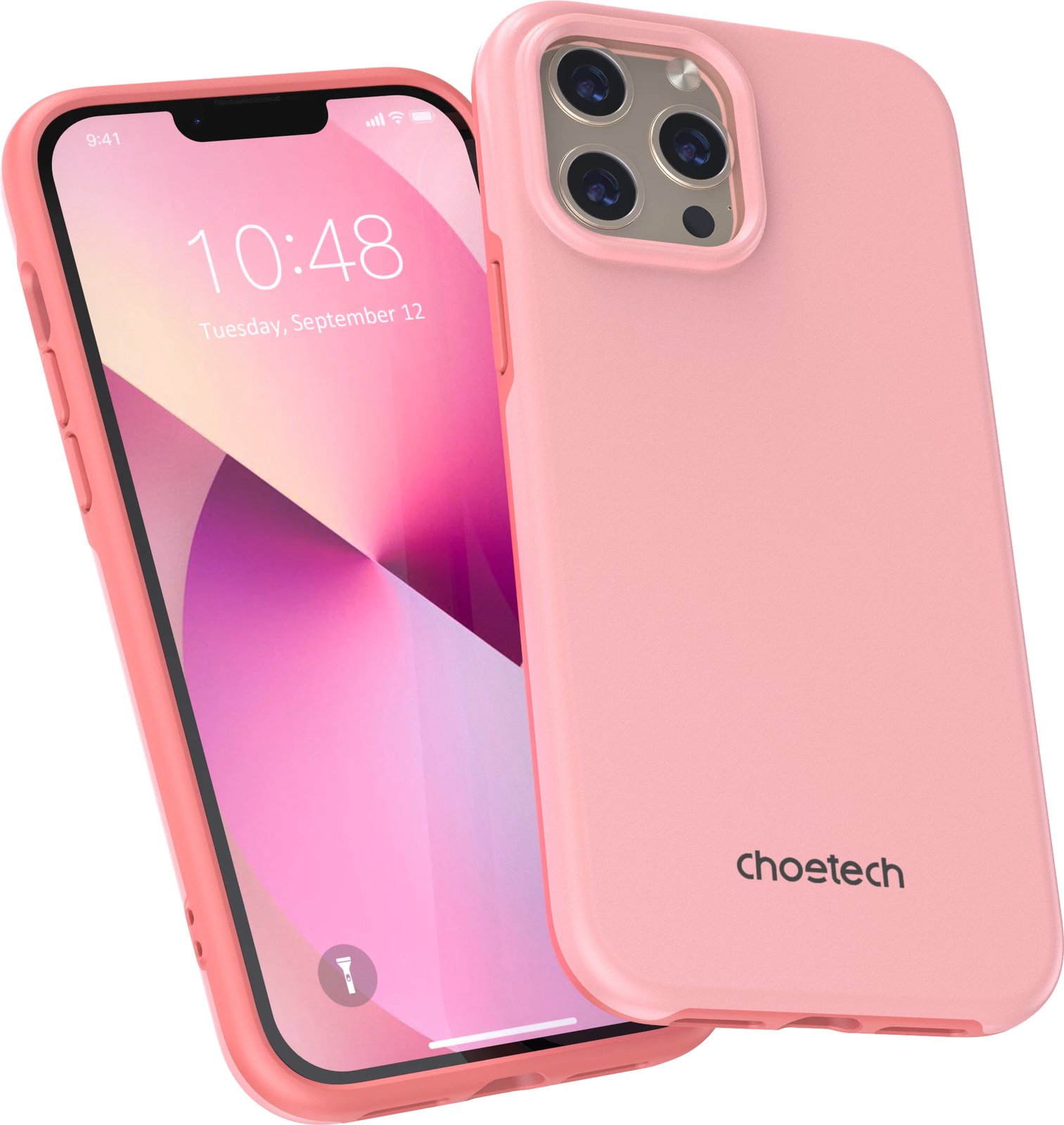 Mbështjellës Choetech PC0114-MFM-PK për iPhone 13 Pro Max, Made For MagSafe, Rozë