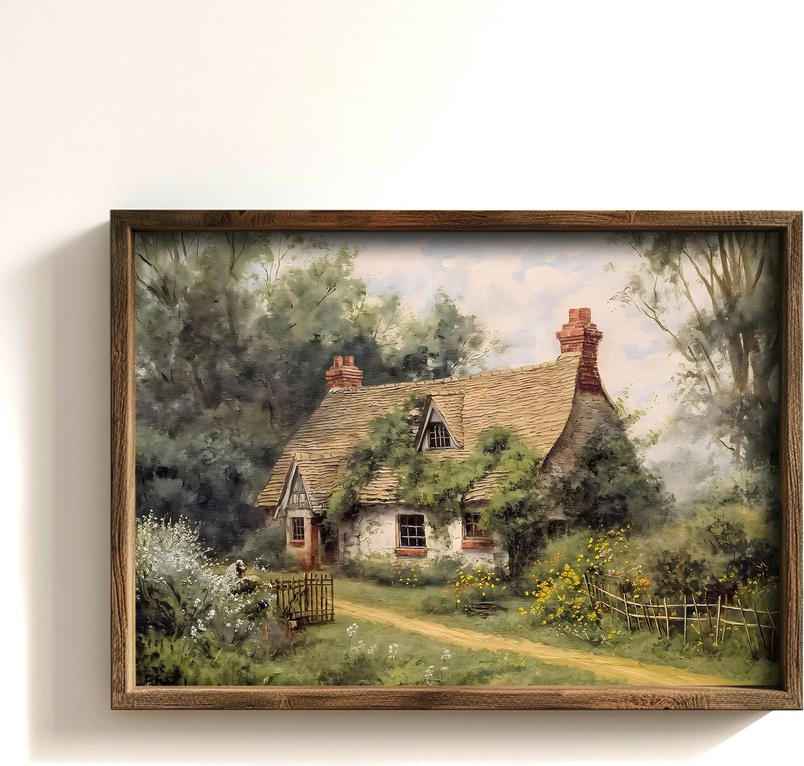 Pikturë dekorative me kornizë MDF, shumëngjyrëshe, Wallity, GE177-L