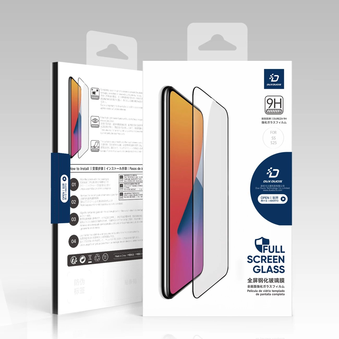 Xham privatësie Dux Ducis për Samsung Galaxy S25, kornizë e zezë