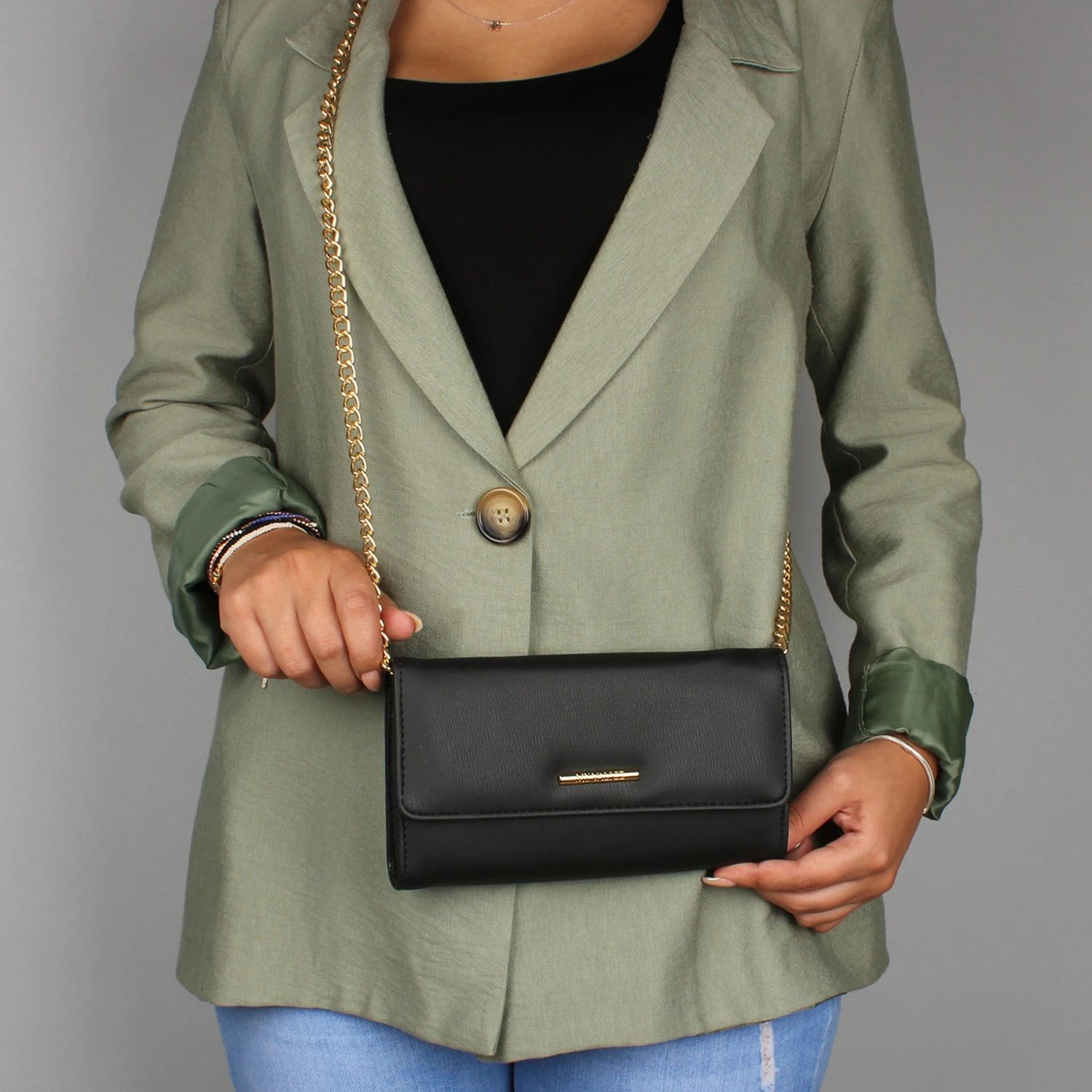 Kuletë e vogël me zinxhir, ngjyrë e zezë, Zoozie Bags, 1401