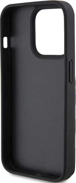 Mbështjellës Karl Lagerfeld Saffiano Cardslots & Stand Monogram Choupette për iPhone 15 Pro Max, i zi