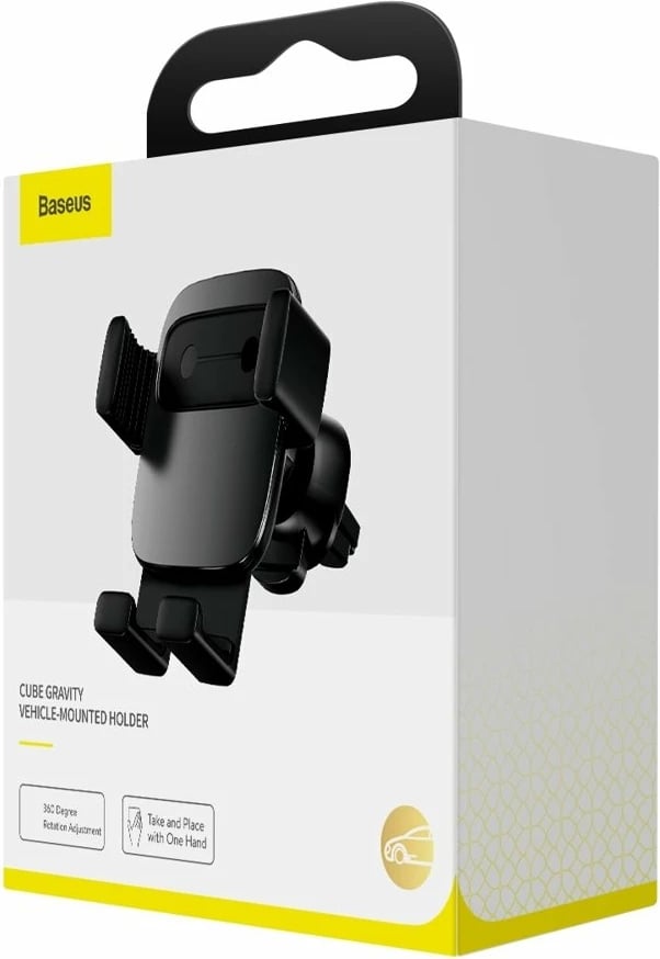 Mbajtës graviteti për celular Baseus Cube SUYL-FK01 për ventilator të makinës, i zi