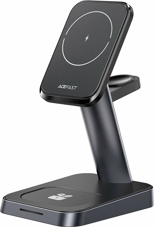 Karikues wireless Acefast E3, 15W, për iPhone me MagSafe, Apple Watch dhe AirPods, i zi