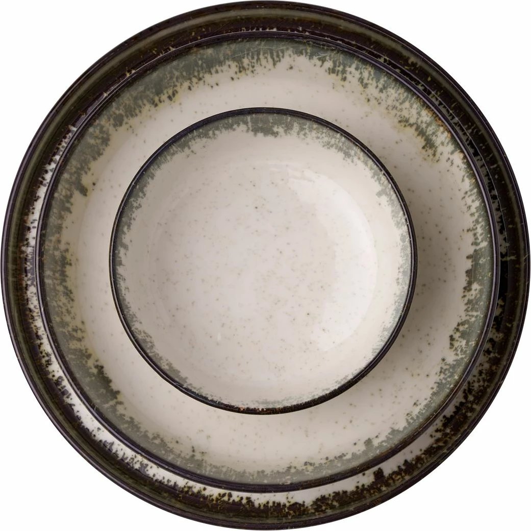 Set enësh për drekë (24 copë), Hermia Concept, Roundy, ngjyrë kafe