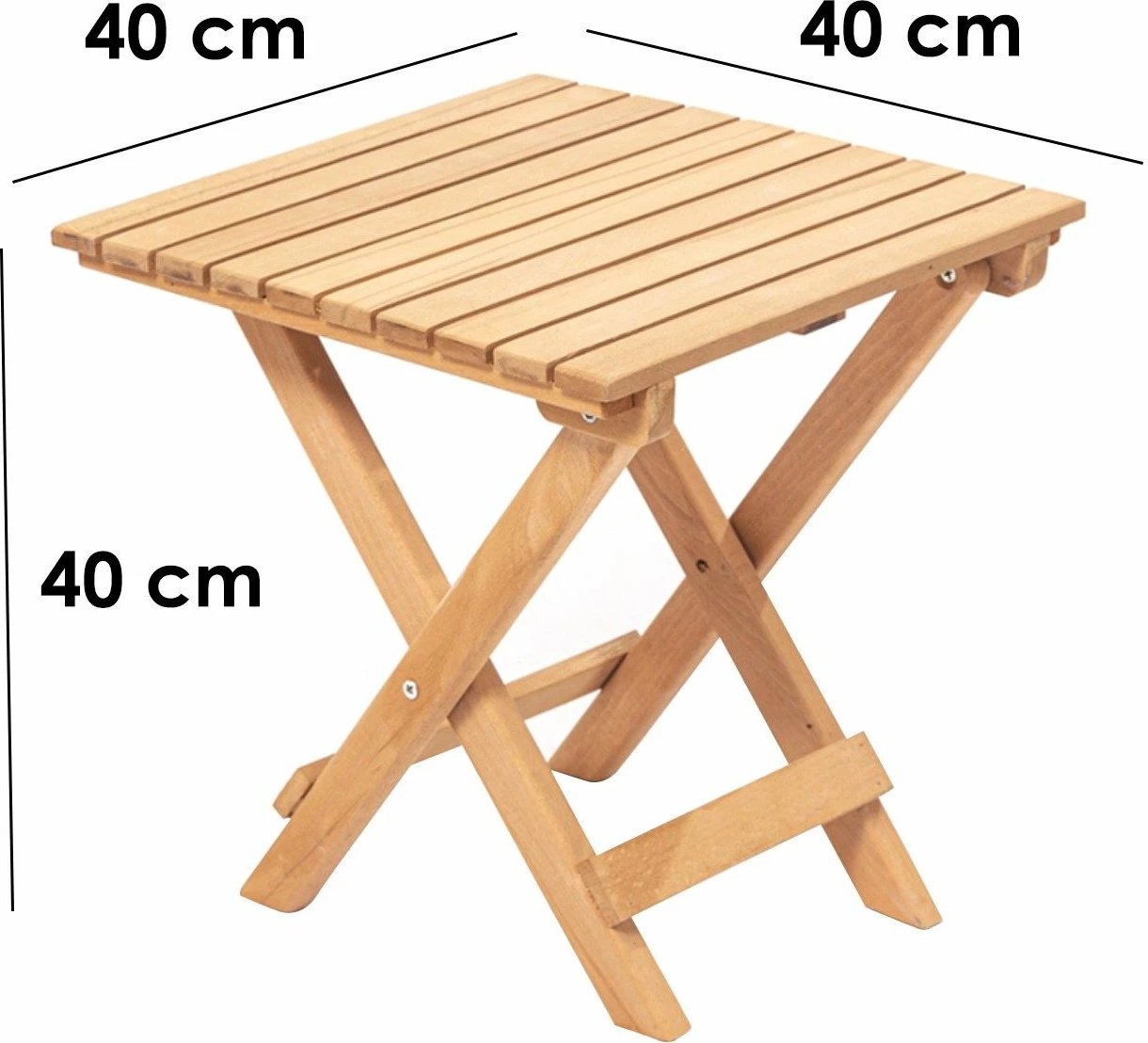 Tavolinë kafeje për kopsht, Hanah Home, My019, ngjyrë kafe, 40x40x40cm