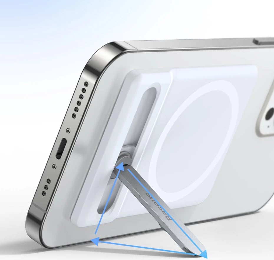 Mbështjellës Baseus LUXZ010002 me mbajtëse magnetike, i bardhë