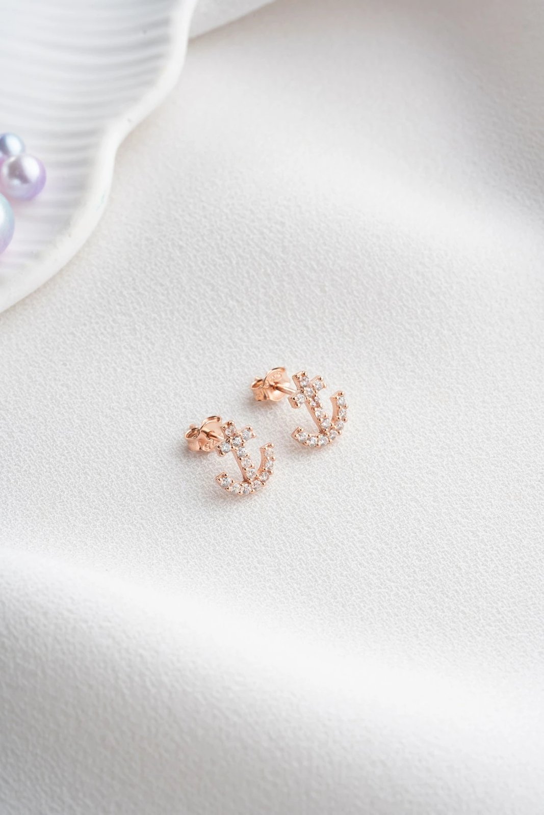 Vathë argjendi Jumeon, rozë gold & të bardhë, NRZ998323